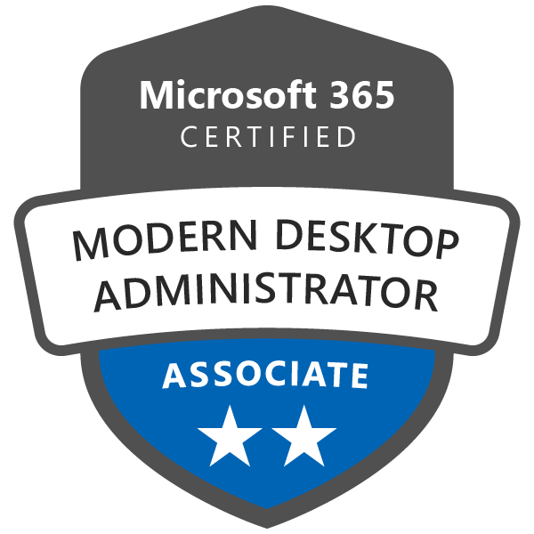 Certification Modern Desktop Administrator Associate