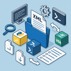 Gestion des fichiers et manipulation XML - Powershell, VBA, Python