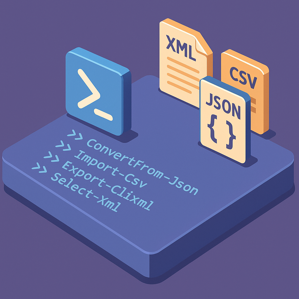 Gestion des fichiers et manipulation  - PowerShell - XML - CSV - JSON