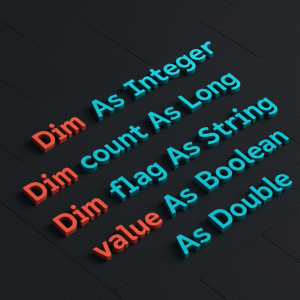 Les variables en vba